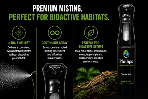 Moss Care Kit Heat-Treated Dried Sphagnum Moss (3 oz) & 300 mL Continuous Fine Mist Bottle for Vivariums, Reptiles and Tropical Plants