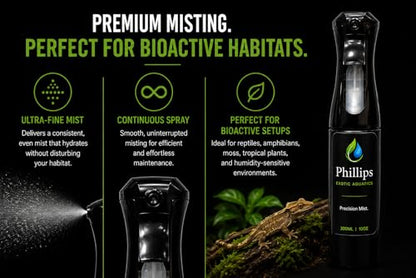 Moss Care Kit Heat-Treated Dried Sphagnum Moss (3 oz) & 300 mL Continuous Fine Mist Bottle for Vivariums, Reptiles and Tropical Plants