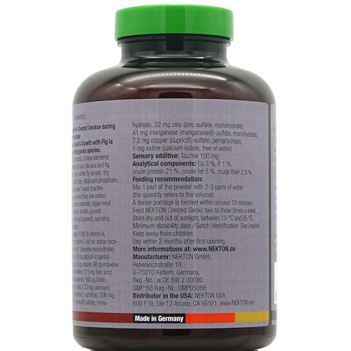 Nekton Crested Gecko Fig for Growth and Breeding 250g (8.82oz) - size: 8.82 Ounce (Pack of 1)