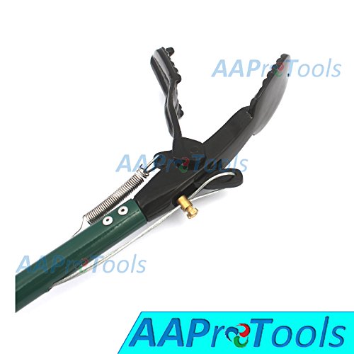 30 INCH Professional Standard Snake Tongs Reptile Grabber Rattle Snake Catcher Green Wide JAW HANDLING Tool A+ Quality