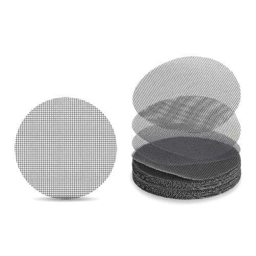 50 PCS Mesh for Plant 1.2/2/2.8 Inch Assorted Sizes Rounds Drainage Hole Mesh Pad Planter Bottom Drainage Inserts Grid Mat for Potted Succulent (7.5X7.5CM) - size: 7.5X7.5CM