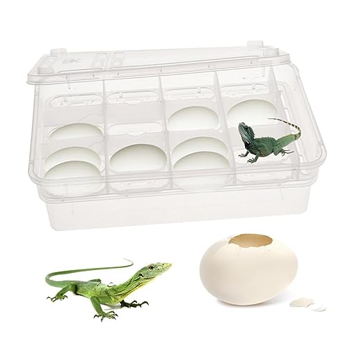 Breeding Isolation Box for Reptiles Hatching Container for Snakes Turtles Geckos and Lizards Easy Observation and Cleaning Cell Incubator for Pet Eggs