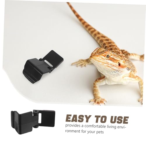 Totority 6pcs Aquarium Lock Buckle Terrarium Lid Clips for Reptile Tanks Use Escape Locks for Secure Enclosures