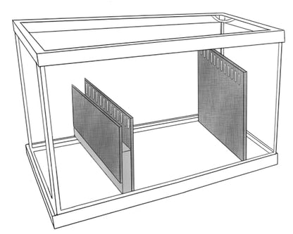 Aquarium Sump Refugium DIY Kit - Sump Chamber Dividers (40-Breeder) - size: 40-Gallon Breeder