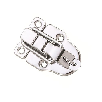10Pack Metal Duckbilled Box Hasp Lock Toggle Latch Catch for Wooden Case Boxes Toolbox Silver