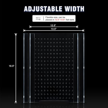 Acrylic Fish Tank Divider for 55 Gallon Aquarium, 55gal Tank Separator - size: 13''x19''(55gallon)