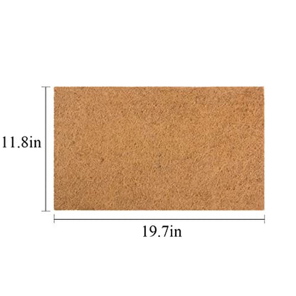 Hamiledyi Reptile Carpet Mat 19.7x11.8in Coconut Fiber Substrate Lizard Cage Pad Tortoise Substrate Liner Snake Coco Liner for Bearded Dragon Gecko Turtle Chamelon Iguana