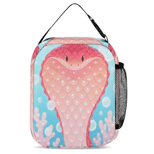 Snake Lunch Bag for Men/Women, Reusable Lunchbox for Adult, Small Lunch Tote Bag for Office, Work