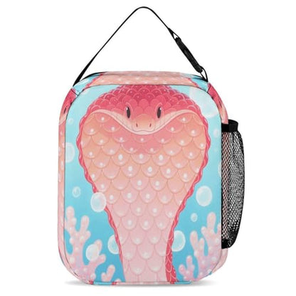 Snake Lunch Bag for Men/Women, Reusable Lunchbox for Adult, Small Lunch Tote Bag for Office, Work