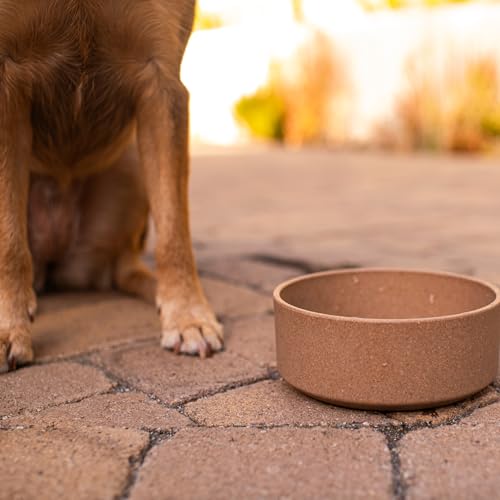 Loving Pets - Dolce Bamboo - Eco-Friendly Pet Bowls & Dishes for Dog, Cats, Puppy Food and Water Dish -Sustainable and Dishwasher Safe, Made with Real Bamboo (Small, Coffee-Brown) - color: Coffee Brown, size: Small Dish