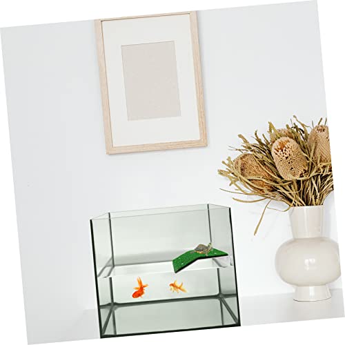 2pcs Tortoise Climbing Ladder with Suction Cups Turtle Basking Platform for Sunbathing Resting Durable Simulation Lawns for Water Turtles Frogs and Lizards