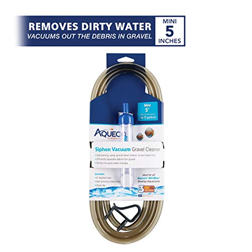 Aqueon Aquarium Siphon Vacuum Gravel Cleaner Mini - 5 Inches - size: Mini - 5 Inches