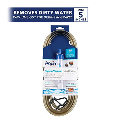 Aqueon Aquarium Siphon Vacuum Gravel Cleaner Mini - 5 Inches - size: Mini - 5 Inches