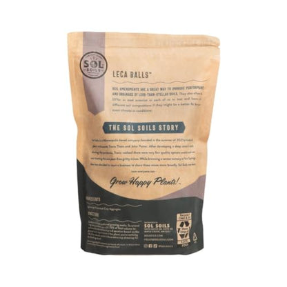 LECA Balls - Lightweight & 100% Natural Hydroponic Clay Pebbles for Plants - Soil Amendments to Improve Drainage, Aeration, and Support Healthy Root Growth - 1 Quart