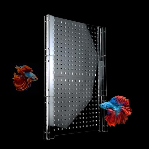 Acrylic Fish Tank Divider 55Gallon,Adjustment Clear Fish Tank Separator Set with Suction Cups - size: 55 Gallon