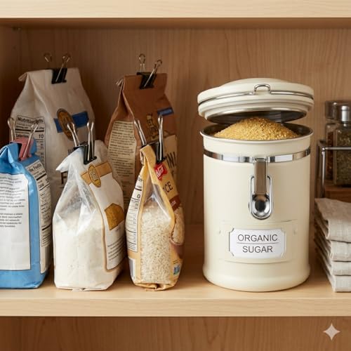 PRINCE G Airtight Coffee Canister, Light-Blocking Stainless Steel Coffee Storage Container with Scoop, 260g Coffee Bean Storage Jar, Beige - color: Beige