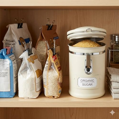 PRINCE G Airtight Coffee Canister, Light-Blocking Stainless Steel Coffee Storage Container with Scoop, 260g Coffee Bean Storage Jar, Beige - color: Beige