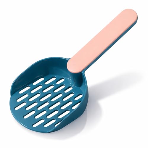 Cat Litter Scoop Sifter, Lightweight & Durable Scooper – Compact Modern Colorful Design for Clumping, Pellet & Clay Litter