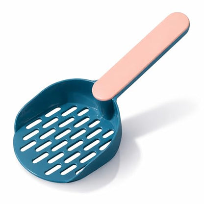 Cat Litter Scoop Sifter, Lightweight & Durable Scooper – Compact Modern Colorful Design for Clumping, Pellet & Clay Litter