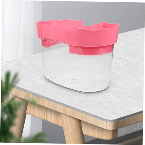Small Plastic Fish Tank Clear Aquarium for Betta Turtles Reptiles Stylish Desktop Aquarium for Home Office Garden Decor Fish Supplies