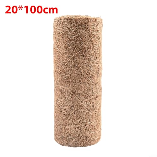 Natural Coconut Palm Mat Liner for Hanging Baskets Planters Terrariums Cuttable Coir Floor Mat Reptile Habitat Garden Decor 20x100cm(20 x 100cm) - size: 20 x 100cm
