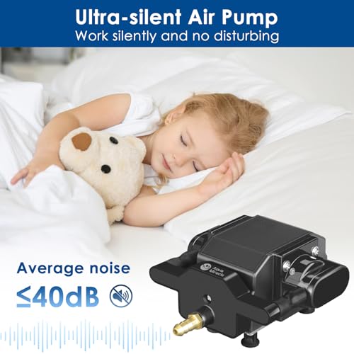 AquaMiracle Quiet Aquarium Air Pump 200/317/475GPH High Pressure Commercial Air Pump Pond Aerator Bubbler Hydroponics Air Pump Oxygen Pump - size: For Tanks up to 600 Gal