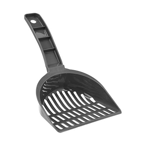 Amazon Basics Durable Cat Litter Scoop with Holder, Hangs on Litter Box, Efficient Scooper - size: 1 Count (Pack of 1)