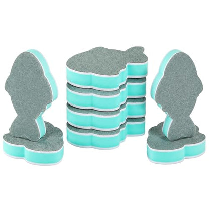 9PCS Fish Tank Scrubber, Aquarium Glass Cleaner Reusable Pads, Effective Tool for Fish Tank Glass Cleaning, Fish Tank Cleaning Brush