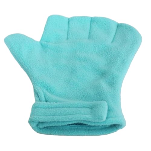 Animal Handling Gloves Quick-Dry Grooming Pet Protection Mittens | Small Animal Handling Protection Glove for Bunny Sugar Glider Bird Parrot Hedgehog Squirrel Reptile Snake Lizard Grooming - color: Blue