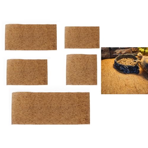 Reptiles Carpet BeardedDragon Substrate CoconutFiber Bedding Mat for BeardedDragon Sleep Pad Terrariums Liner Accessory Terrariums Accessories for Small Pet - size: 80x40cm