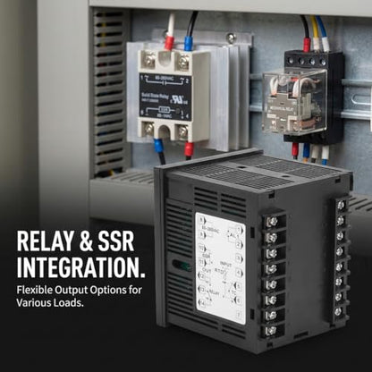 PID Temperature Controller, Digital Display K Type, MC901 Digital Programmable Temperature Control K Type PT100 Sensor Input Relay SSR Output