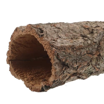 Reptile Hide Log: Gecko Hide Cave Hiding Place - Aquarium Cave Hideaway Ornament - Hollow Tree Trunk Ornament Tortoise House 20cm Length - size: 20.00X7.00X7.00CM