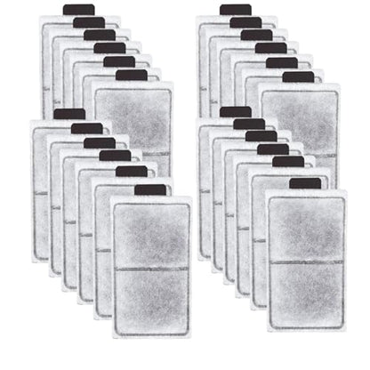 24 Pack PF-S Fish Tank Filter Cartridges, Aquarium Filter Cartridges Replacement Compatible with Top Fin Silenstream PF10 Power Filters - size: 24 Pack