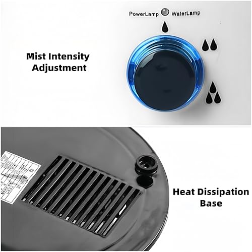 4L Reptile Humidifier Fogger, Cool Mist Humidifier for Plants, Grow Tent Terrarium Humidifier with Extended Hose, Adjustable Mister Fogger for Reptile Tank, Mushroom, Houseplants, Bedroom