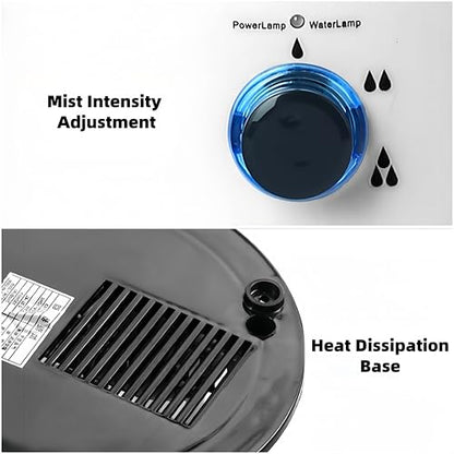 4L Reptile Humidifier Fogger, Cool Mist Humidifier for Plants, Grow Tent Terrarium Humidifier with Extended Hose, Adjustable Mister Fogger for Reptile Tank, Mushroom, Houseplants, Bedroom