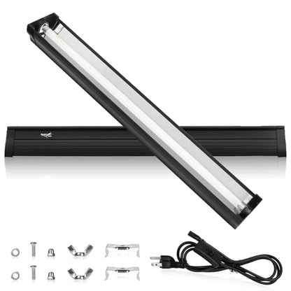 UVB Light for Reptiles Bearded Dragon, T5 UVB Reptile Light Fixture HO UVB Bulb Lighting Combo Kit 10.0 39W UVA UVB Reptile Light Bulb Terrarium Lamp Tube Bar for Snake Gecko Turtle Lizard, 34 Inch - size: T5-34Inch