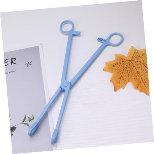 BESPORTBLE 1pc Plastic Pet Reptile Cleaning Clamp for Lizard Snake and Bird Waste Removal Material Easy to Use Stylish Scissors Design