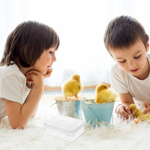 VANZACK 16 Compartment Egg Incubation Tray Reptile Hatchery Box Breeding Box for Pet Supply Cover for Observation