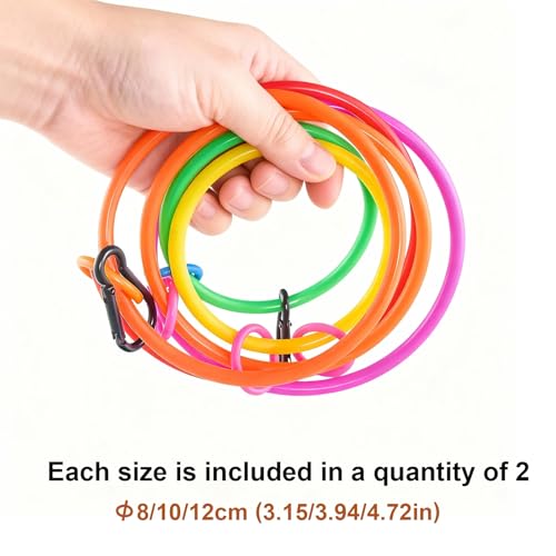 6-Ring Snake Climbing & Basking Hanging Hammock with Lounger Bed - Reptile Habitat Enrichment Accessories for Snake Ball Python Tank, Lizard, Gecko Tank Decor - size: Large
