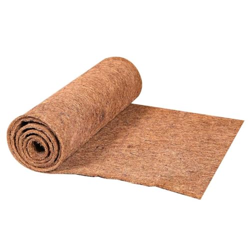 Natural Coco Coir Fiber Liner Roll, co-conut Fiber Pad Sheet, Hanging Basket Coco Liners, Coco Fiber Mat Reptile, Coco Fiber Replacement Liner for p-lanters Window Box Flower Basket Garden Decoration