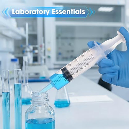 60ml Syringe for Liquids, Individually Wrapped, 5 Pack | Plastic Syringes for Liquids, Jello Shots, Precision Liquid Dispensing, DIY Craft & Resin Measuring - style: 60cc