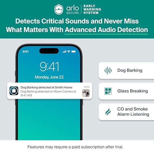 Arlo Essential Indoor Pan Tilt Zoom Security Camera 2K Wired - 1-Cam | 360° pan & 180° tilt; 2K pet camera; Auto motion tracking; Animal detection; Animated preview; 1-mo Secure plan incl. - size: 1 Camera - White, style: 30-Day Trial of Secure Plan