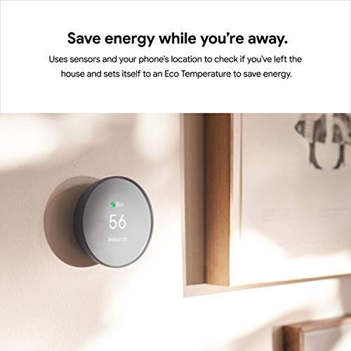 Google Nest Thermostat - Smart Thermostat for Home - Programmable Wifi Thermostat - Charcoal - color: Charcoal