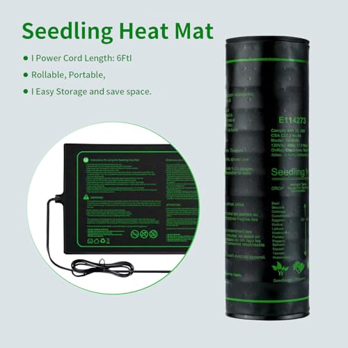 10"x20" Seedling Heat Mat for Seed Starting and Germination,2 Pack | Durable Waterproof Hydroponic Heating Pad with ETL Certified for Indoor Plant Gardening and Cutting, Brewing and Greenhouse - style: 2 pack-20"x10"-Upgrade version