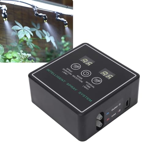 Hyuduo Reptile Fogger, Smart Spray System with 360 Degree Adjustable Nozzles and Intelligent Timing Cycle, for Terrarium Lizards Snakes Frogs and Indoor Plants