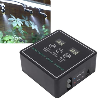 Reptile Fogger Smart Spray System, Automatic Timing Humidifier with 360 Degree Adjustable Misting Nozzles, Reptile Mister for Terrarium Rainforest Habitat