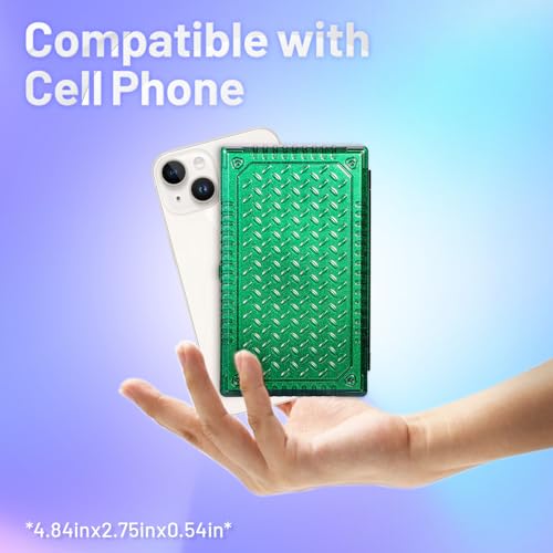 Digital Pocket Scale, 500g by 0.01g, Precision Gram Scale with Tare Scale Feature, 6 Units, Small Ounce Scale for Jewelry, Powder, Coins, Herb, Mini Scale with Battery - color: Green