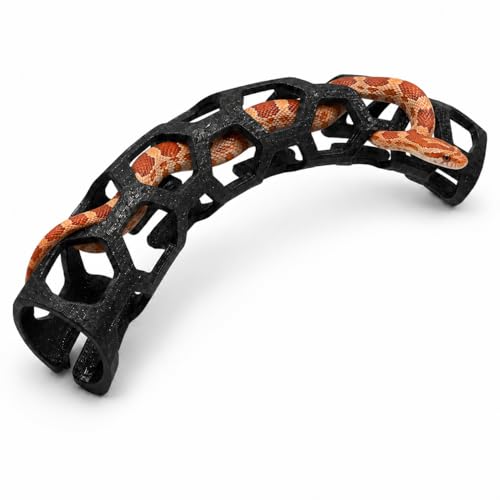 Premium Reptile Enrichment Toy, Seamless Snake Tunnel & Climbing Maze for Western Hognose, Corn Snakes, Milk Snakes & Small Reptiles, Safe Terrarium Habitat Decor, Fits Body Under 20mm