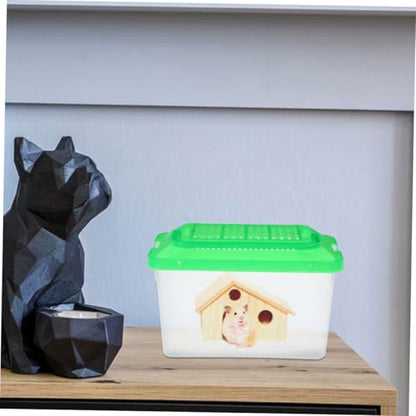 2pcs Portable Handheld Fish Tank Transparent Pet Container for Travel Durable Aquarium Breeding Carrier for Goldfish Turtles and Small Reptiles Compact Design for