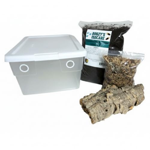 16 Quart Vivarium Accessory Breeding Kit for Isopod, Springtail, Reptile, Amphibian, Bug, Crustacean Culture Setup